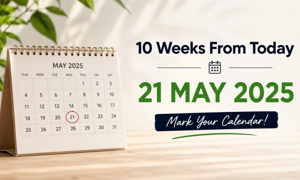 10 Weeks From Today Date