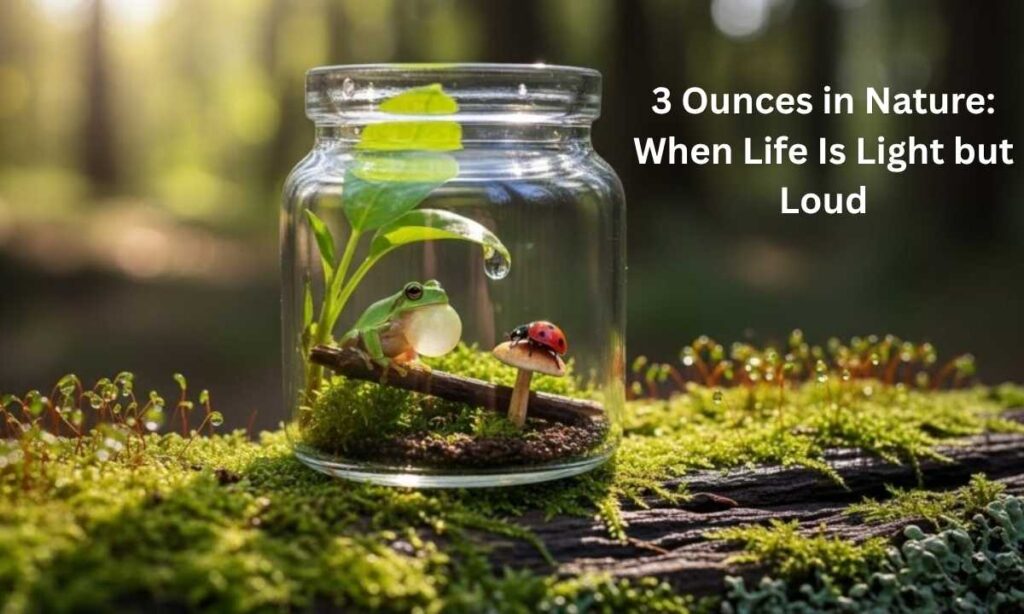 3 Ounces in Nature: When Life Is Light but Loud
