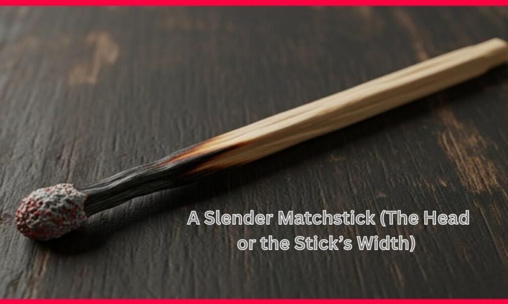 A Slender Matchstick (The Head or the Stick's Width)