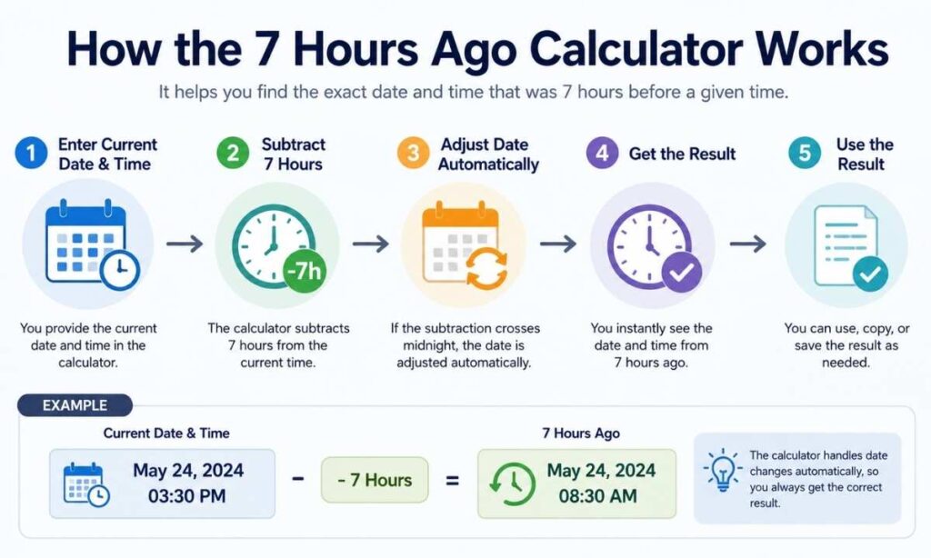 How the 7 Hours Ago Calculator Works
