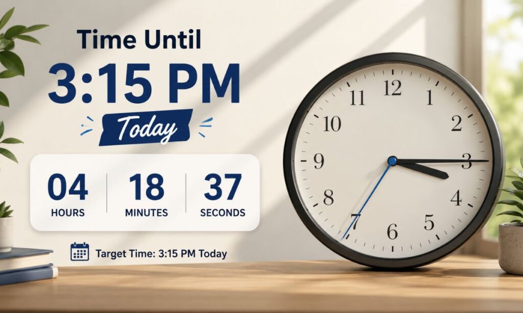 Time Until 315 PM Today