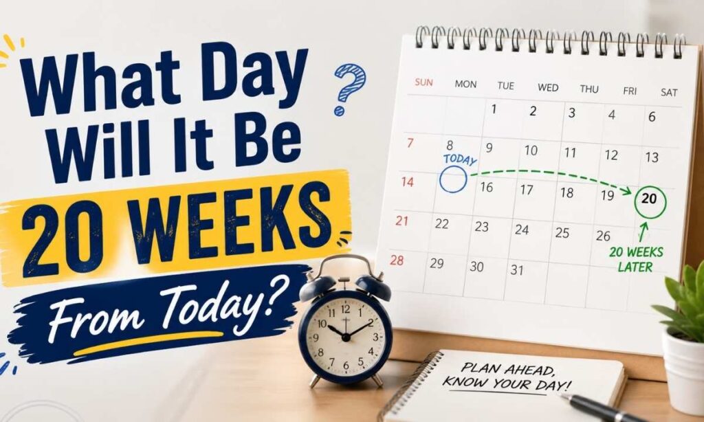 What Day Will It Be 20 Weeks From Today