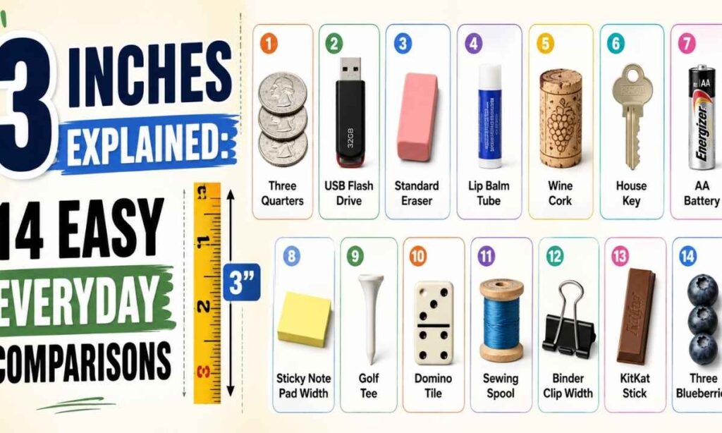 3 Inches Explained 14 Easy Everyday Comparisons