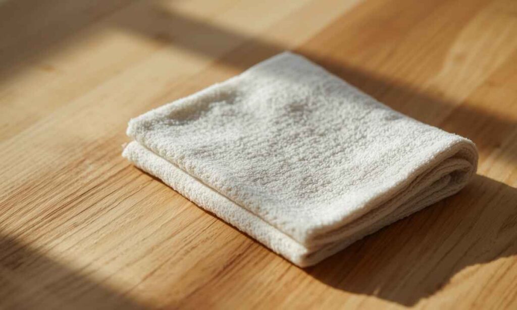 A Folded Microfiber Cloth