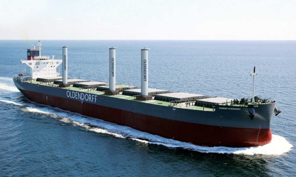 A Handysize Cargo Ship