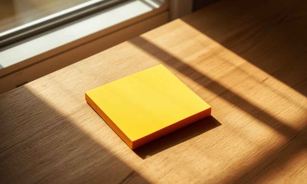 A Square Sticky Note Pad