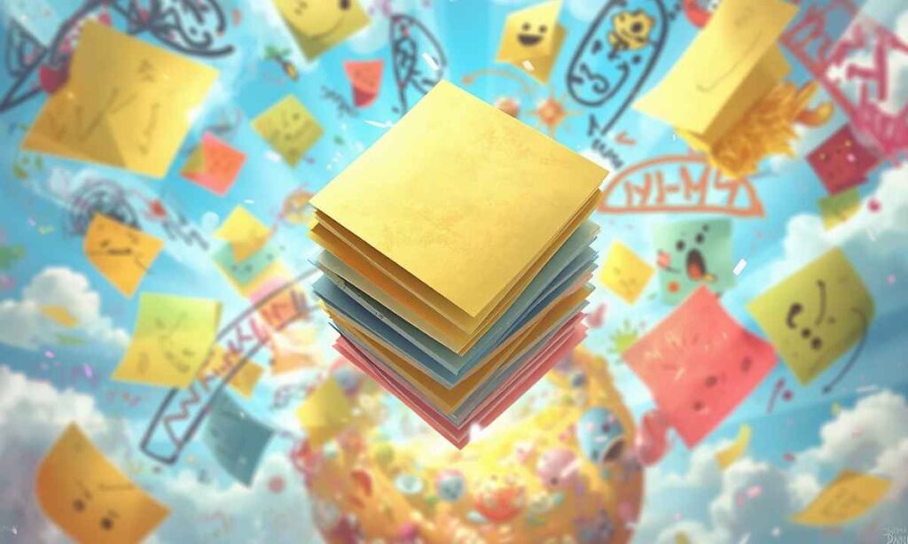 A Stack of Post it Notes