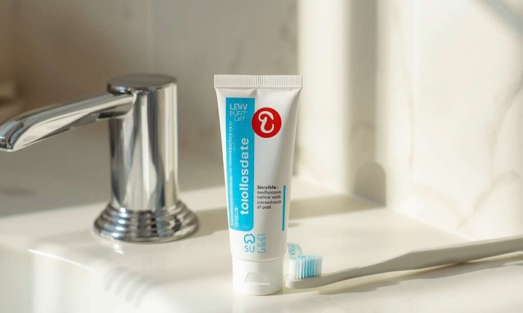A Travel Size Toothpaste Tube