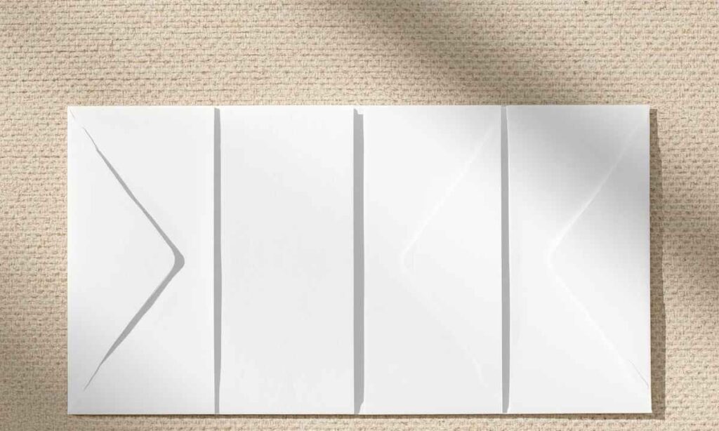 Four Standard Envelopes (Stacked Lengthwise)