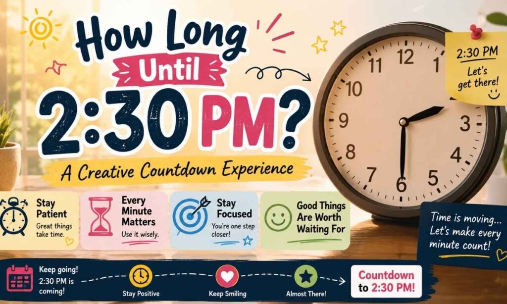 How Long Until 230 PM A Creative Countdown Experience