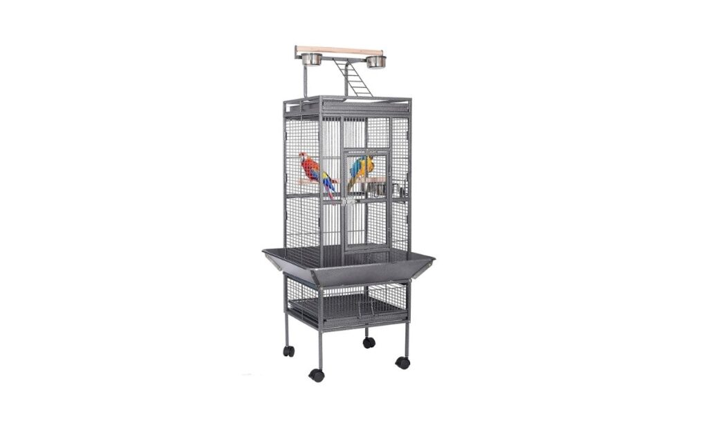 Large Parrot Flight Cage with Rolling Stand