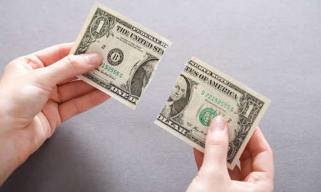 One and a Half US Dollar Bills