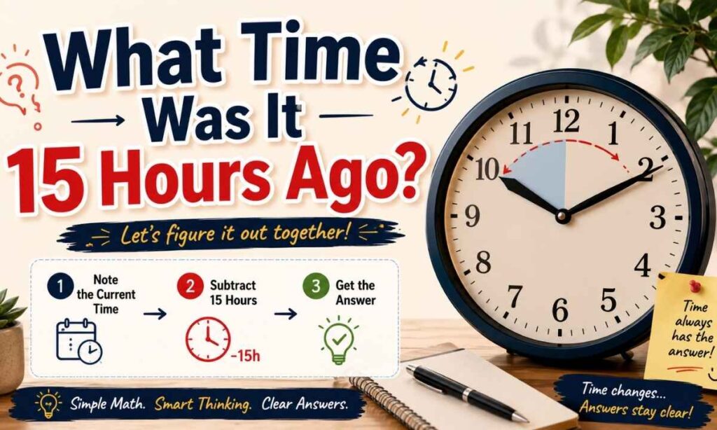 What Time Was It 15 Hours Ago