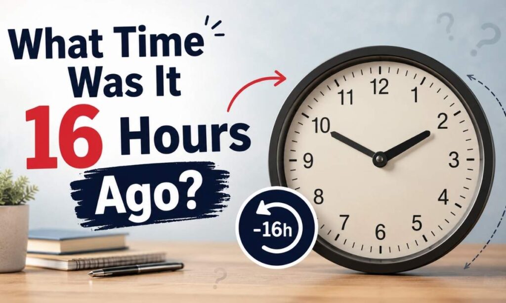 What Time Was It 16 Hours Ago